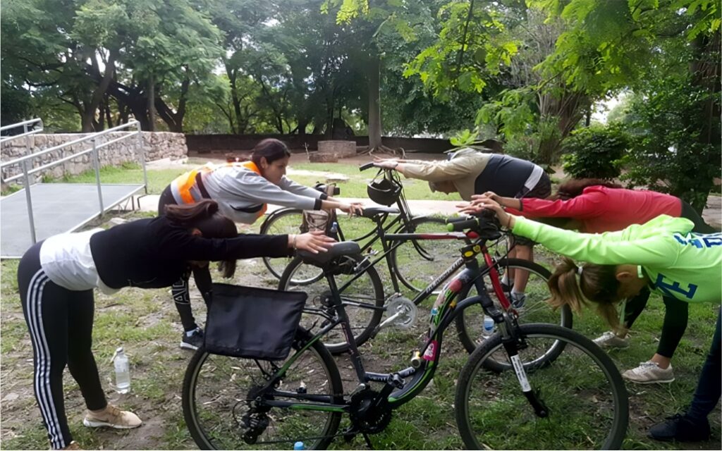 Bici y yoga
